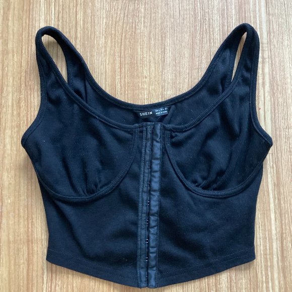 SHEIN Tops - Shein black corset top